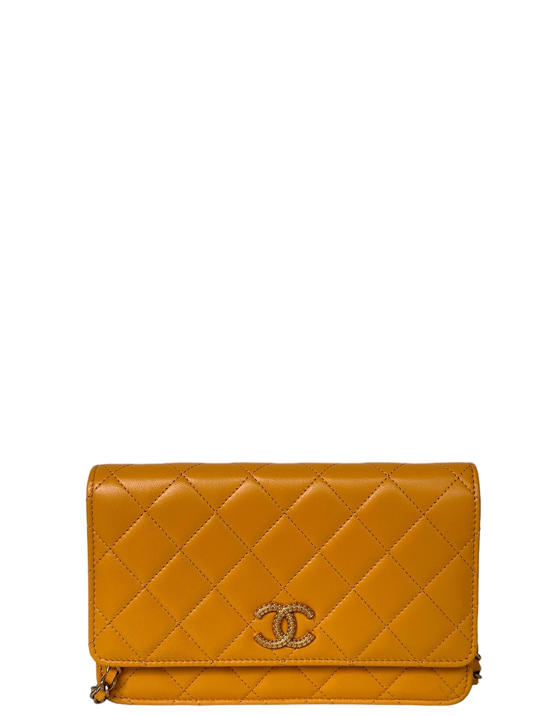 Chanel '23 NEW Yellow Quilted WOC Crossbody Bag - Rovelle Bags