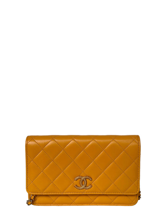 Chanel '23 NEW Yellow Quilted WOC Crossbody Bag - Rovelle Bags