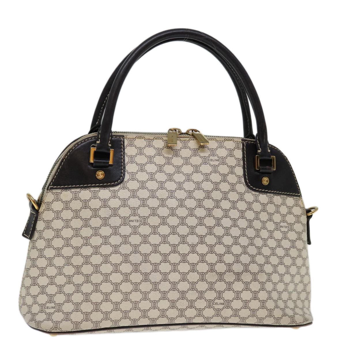 Luxury CELINE Macadam Canvas Hand Bag PVC Whe 11359