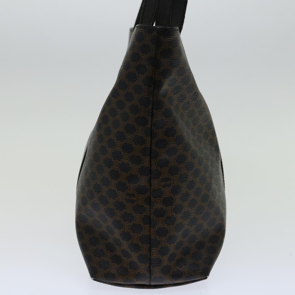Luxury CELINE Macadam Canvas Tote Bag PVC Black Brown 11411