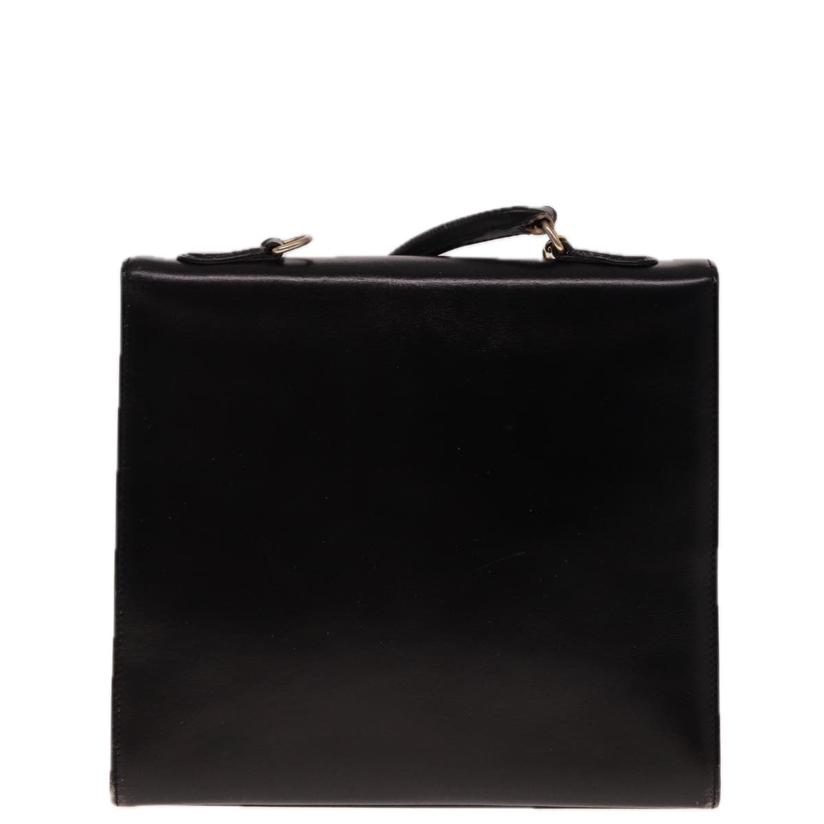 Luxury CELINE Hand Bag Leather Black 12969