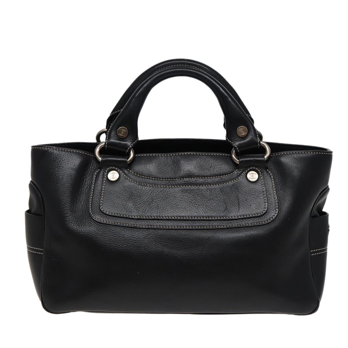 Luxury CELINE Boogie bag Hand Bag Leather Black 13395