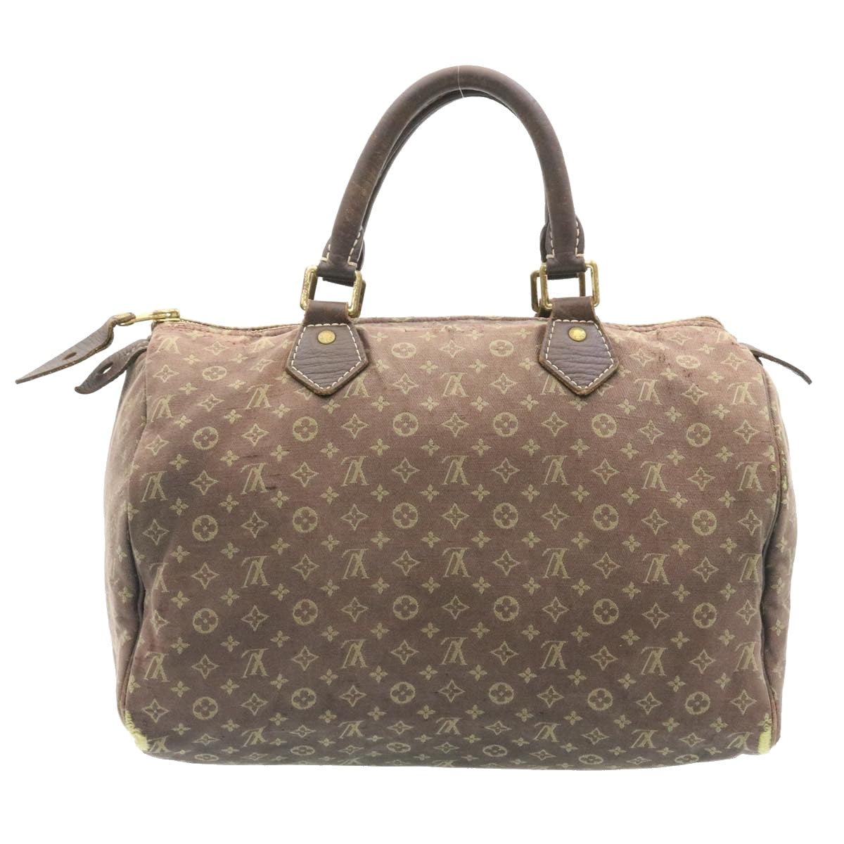 LOUIS VUITTON Monogram Mini Lin 30 Hand Bag Ebene M95224 LV yk3378