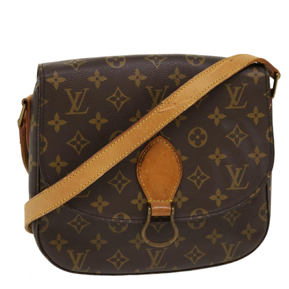 LOUIS VUITTON Monogram Saint Cloud GM Shoulder Bag M51242 LV yk6203B