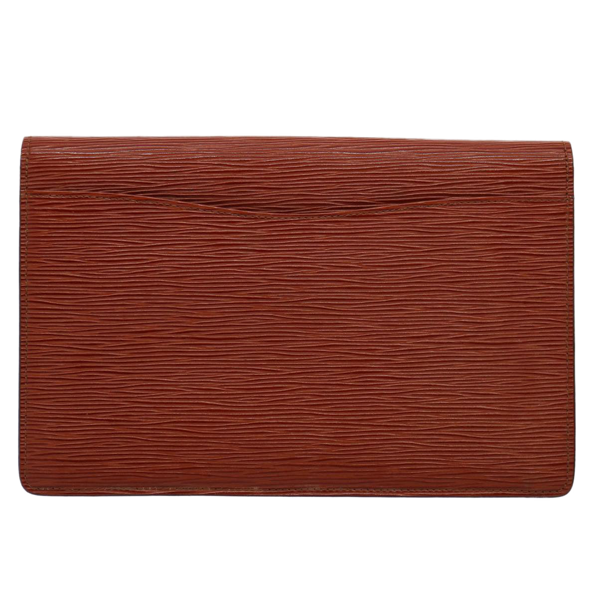 LOUIS VUITTON Epi Montaigne 23 Clutch Bag Brown M52663 LV Auth yk9651