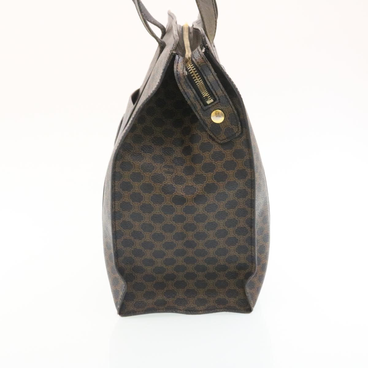 Luxury CELINE Macadam Canvas Tote Bag Black yt711