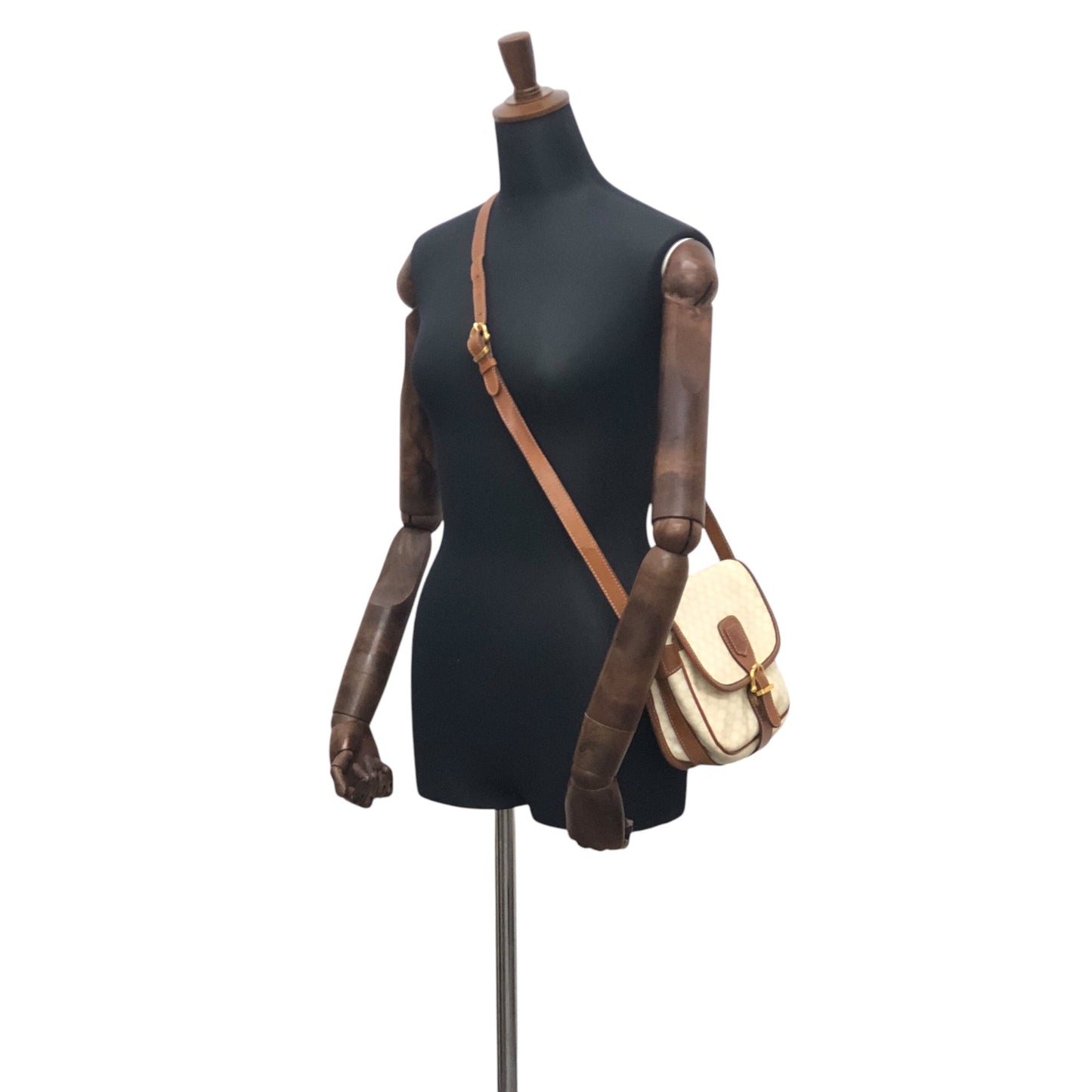 CELINE Front Buckle Shoulder bag White s4pk6f